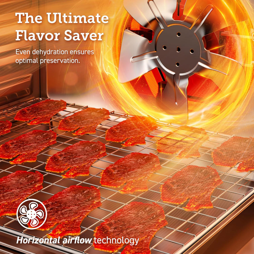 COSORI Food Dehydrator Bigger Than 7 Trays With Large 6.5 Drying Space 600W Power