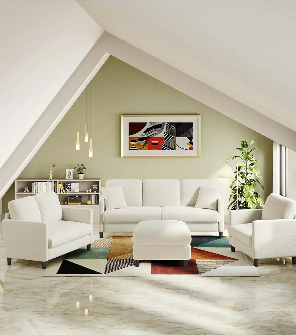 Loveseat Sofa 51 Love Seat Comfy Corduroy Small Loveseat Tool-Free Setup Couch