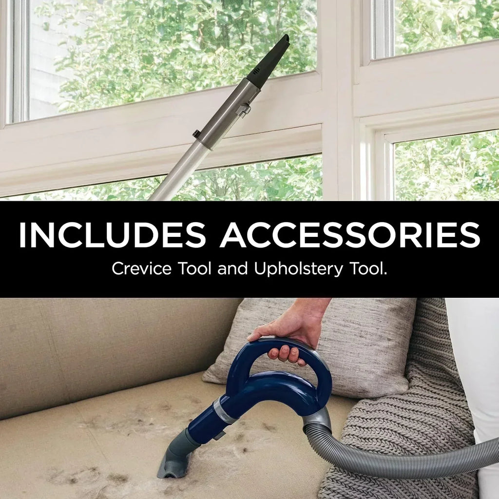 Upright Vacuum Navigator Lift-Away Deluxe Capacity HEPA Filter Swivel Steering Upholstery Tool