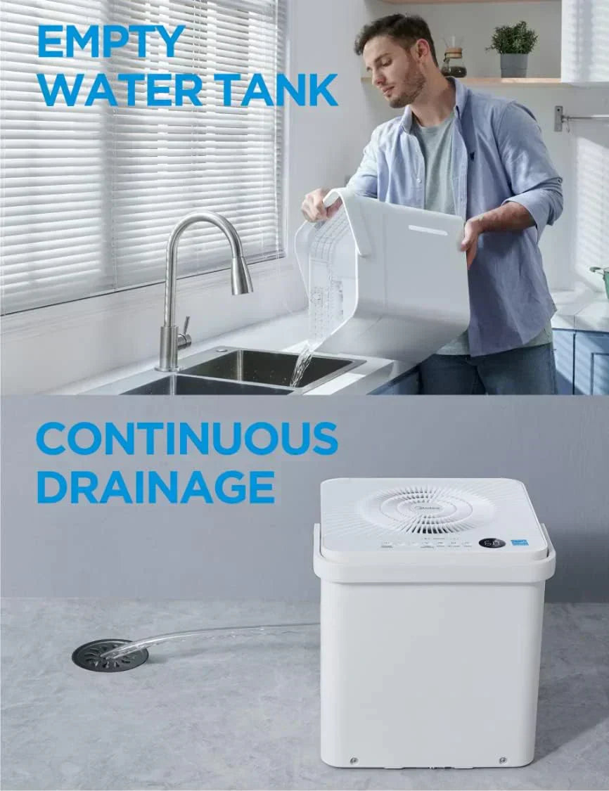 Midea Cube 35 Pint Dehumidifier for Basement and Rooms at Home for up to 3,500 Sq. Ft.