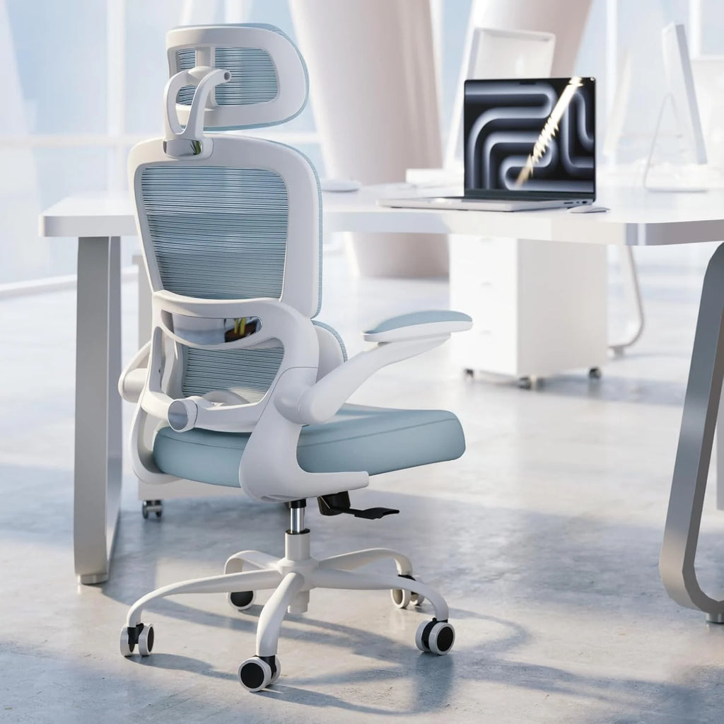 Office Chair Ergonomic Desk Chair, 330 lbs Home Mesh Desk Chair with Wheels, Comfortable Gaming Chair, High Back Office Chair