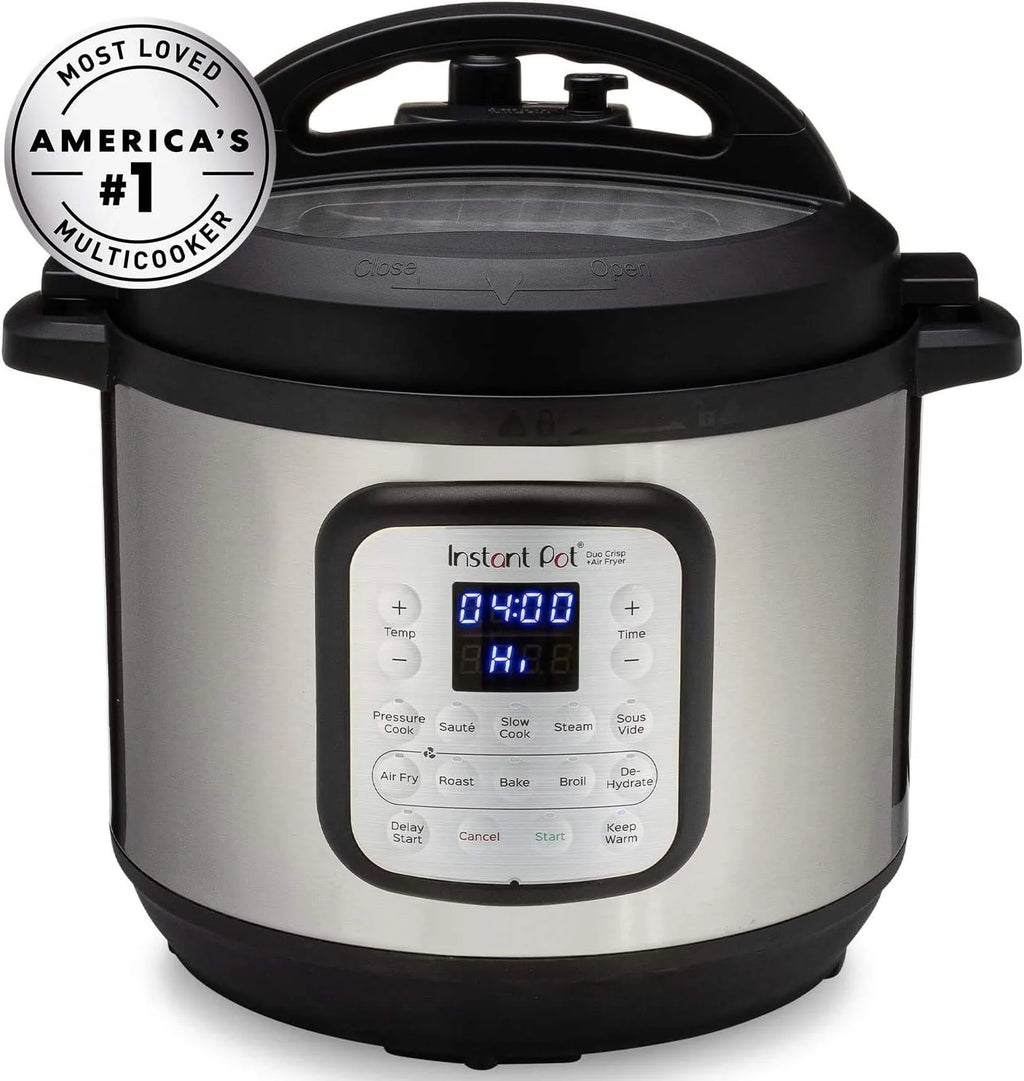 Instant Pot Duo Crisp 11-in-1 Air Fryer and Electric Pressure Cooker Combo with Multicooker Lids that Air Fries