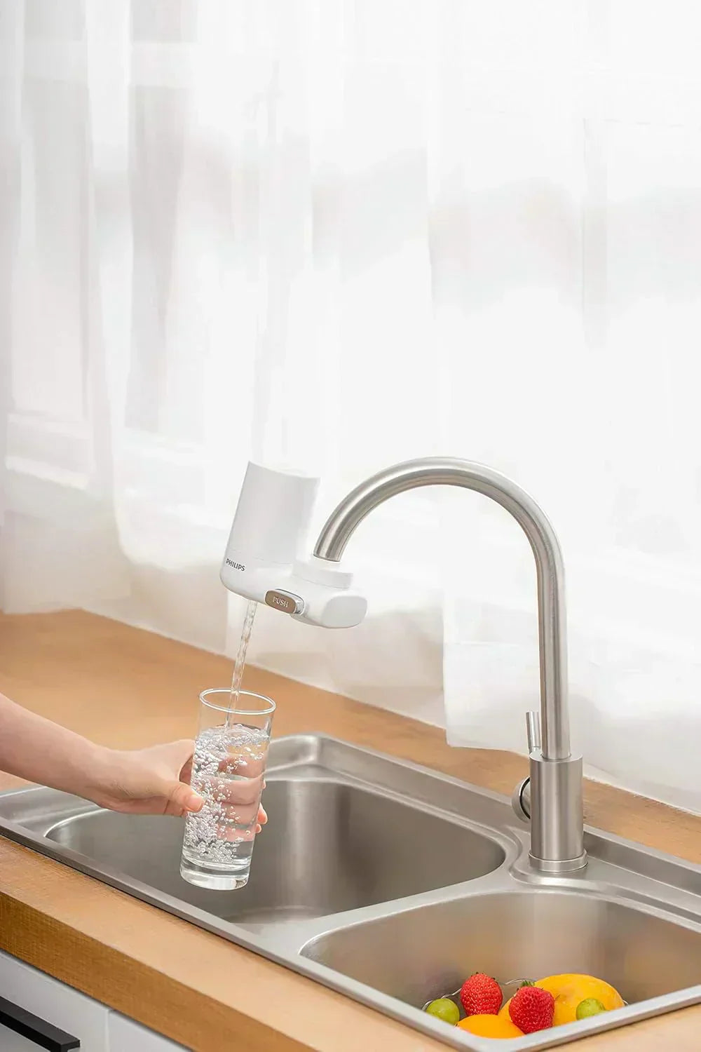 Reverse osmosis water filter countertop Philips 5-inch water filtration system purifier