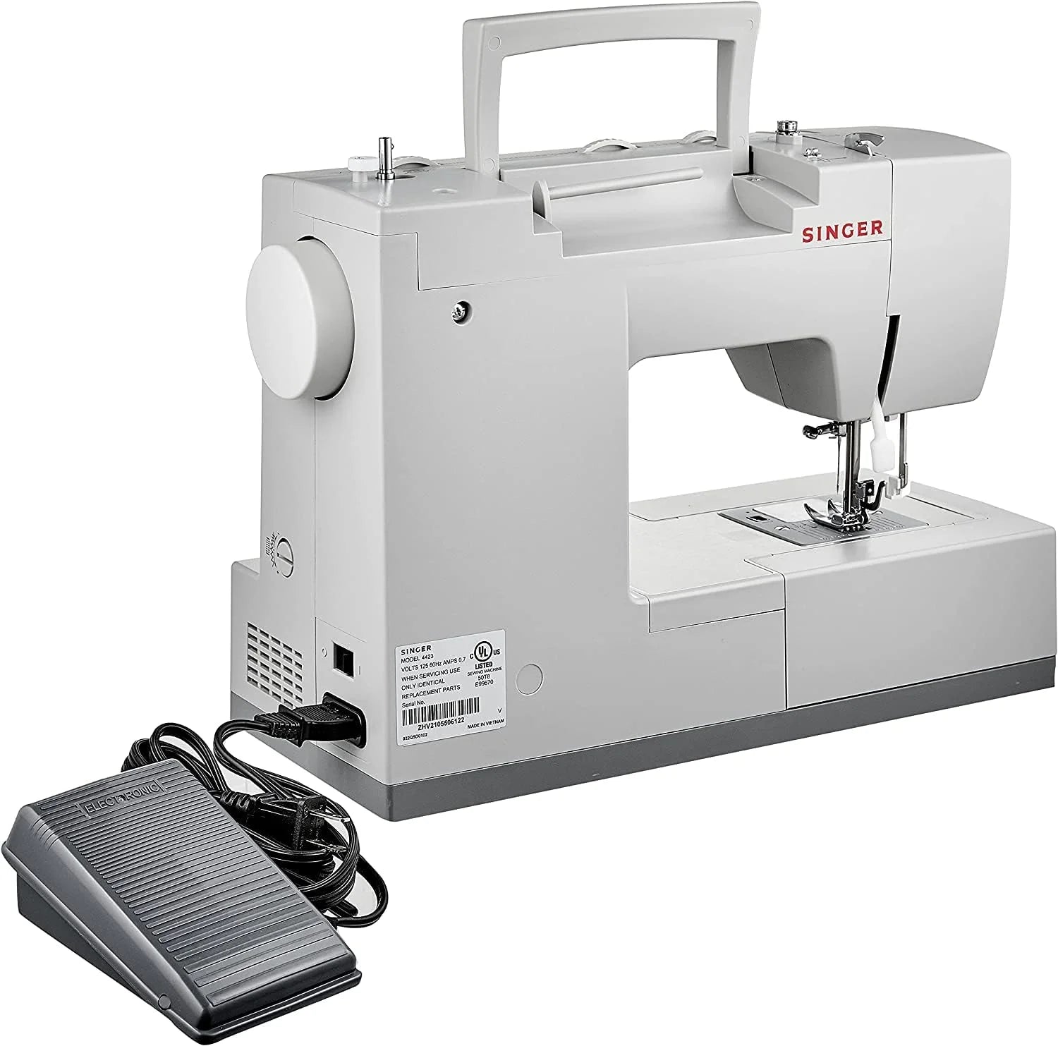 SINGER Heavy Duty 4423 High Speed Sewing Machine with Accessory Kit | Strong Motor With Enhanced Piercing Power, 97 Stitch Applications, Full Metal frame, 1-step Buttonhole & LED Light