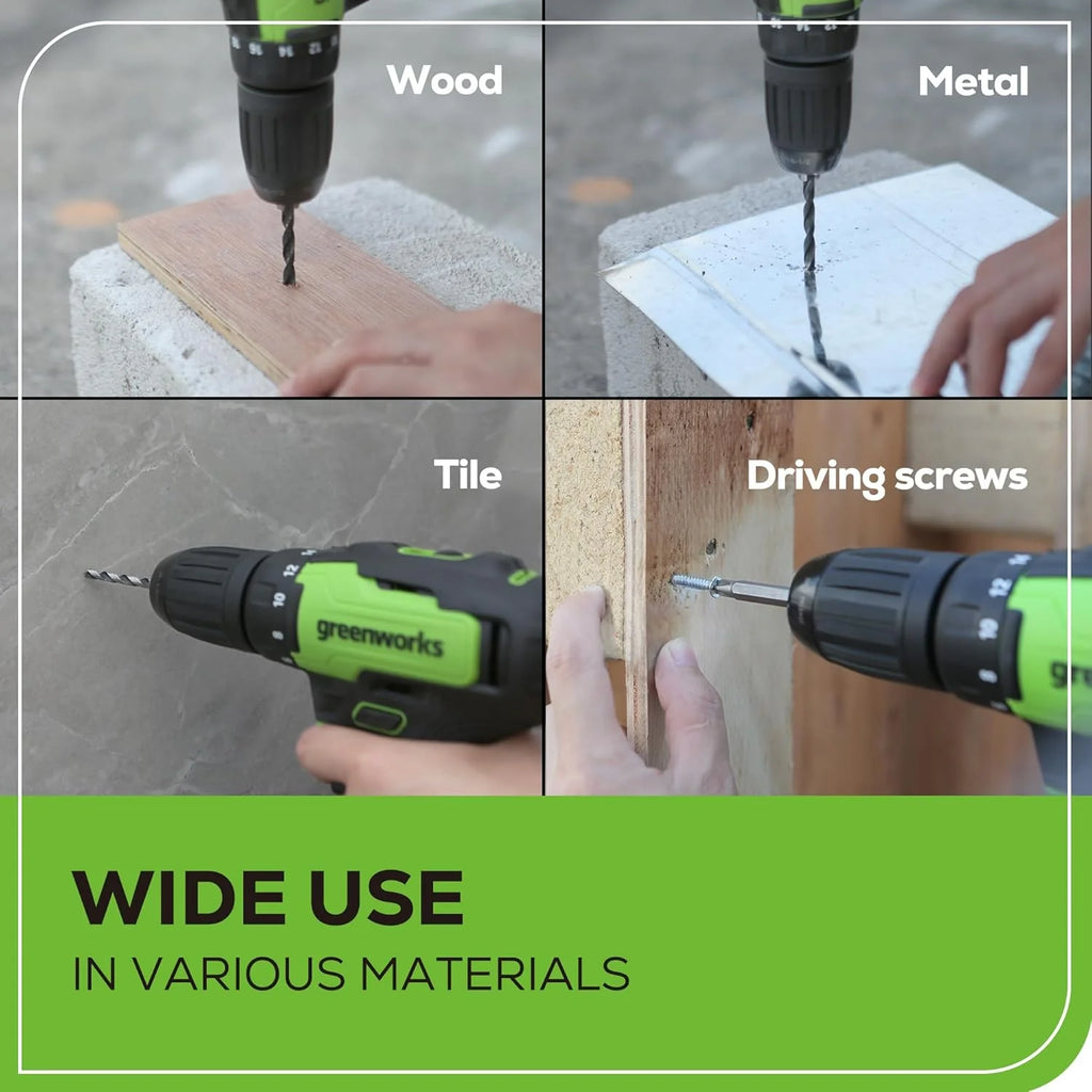 24V Brushless Cordless Drill and Impact Driver,Power Tool Combo Kit Included 1/2�M��rill & 1/4�M��ex Impact Driver and (2) Batteries, Fast Charger, 2 pcs Drill Bit Set & Bag