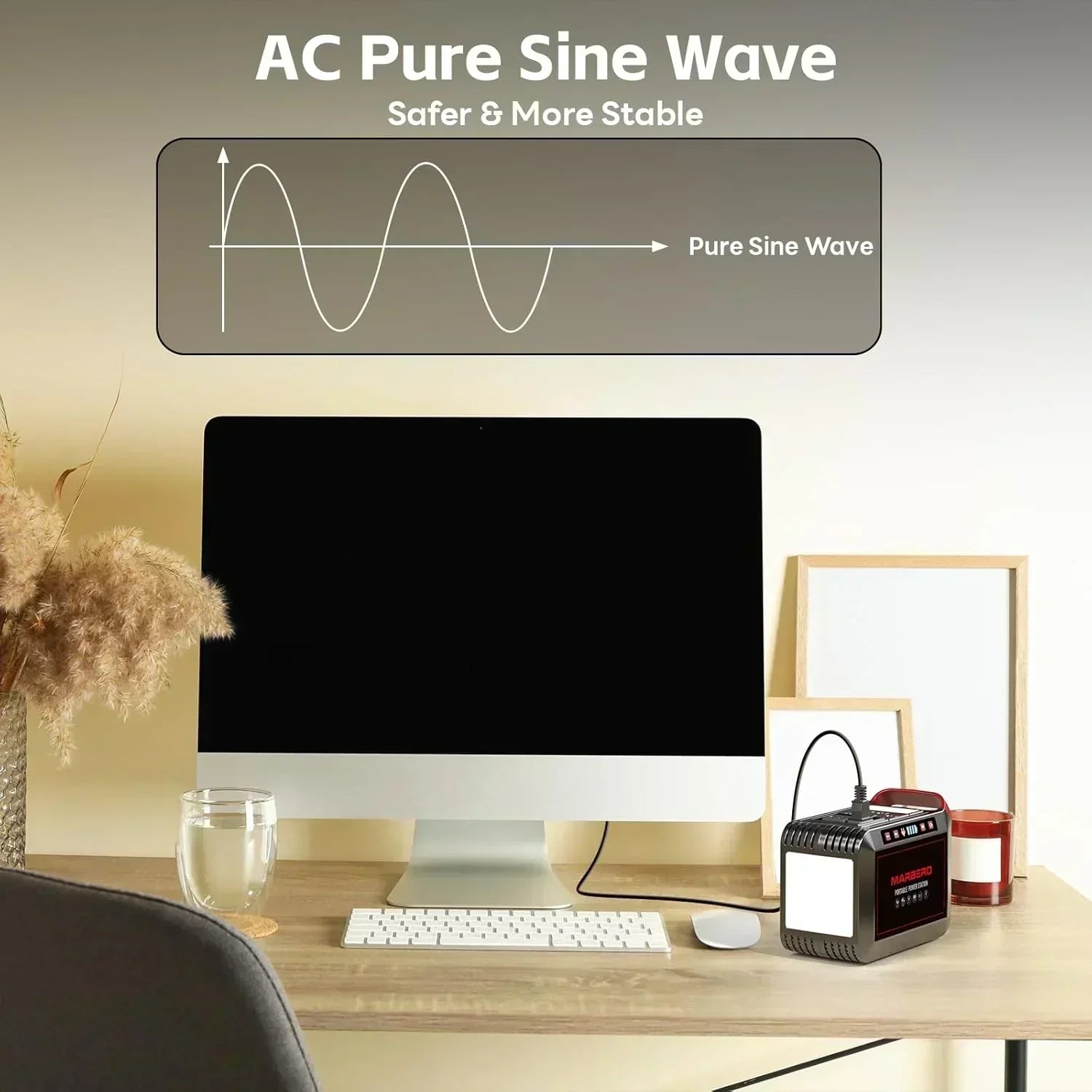 Portable Power Station 88Wh Camping Lithium Battery Solar Generator Fast Charging Power Bank