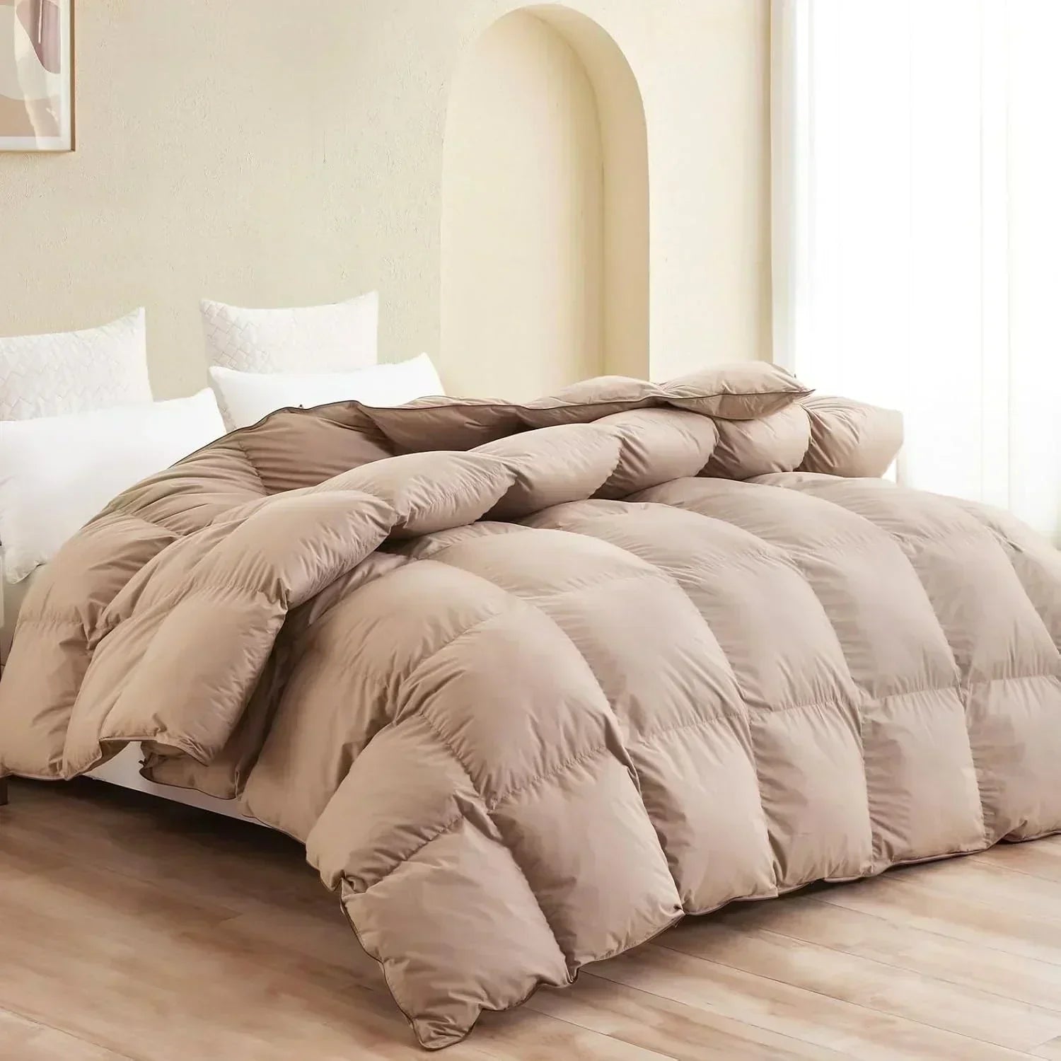Premium Down Comforter 3D Baffle Box Design